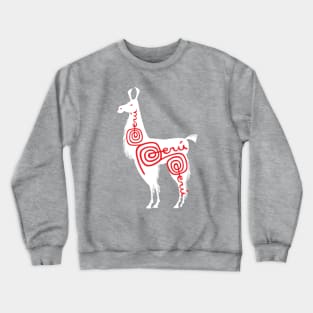 Peru Alpaca White Crewneck Sweatshirt